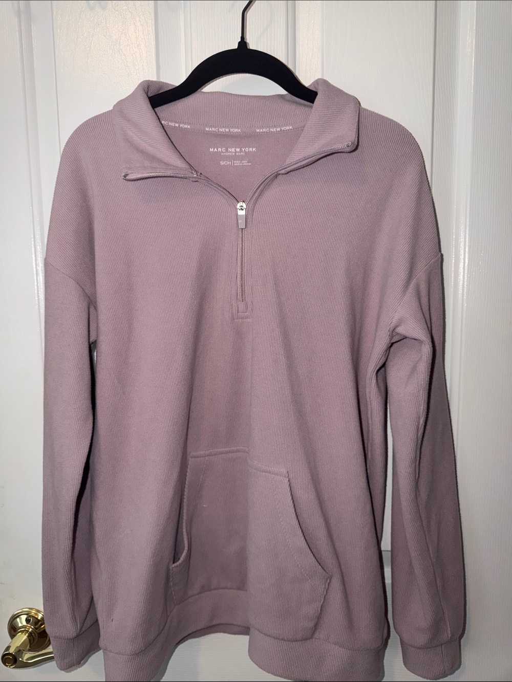 Marc New York Dusty Lavender Half-Zip Pullover